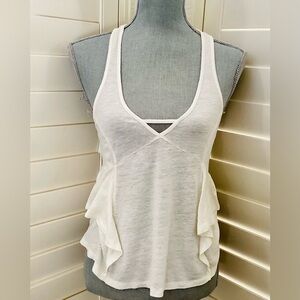 Wild‎ Pearl Women’s Cream Top SIZE XS SUMMER TRAVEL Y2K Coastal Cowgirl